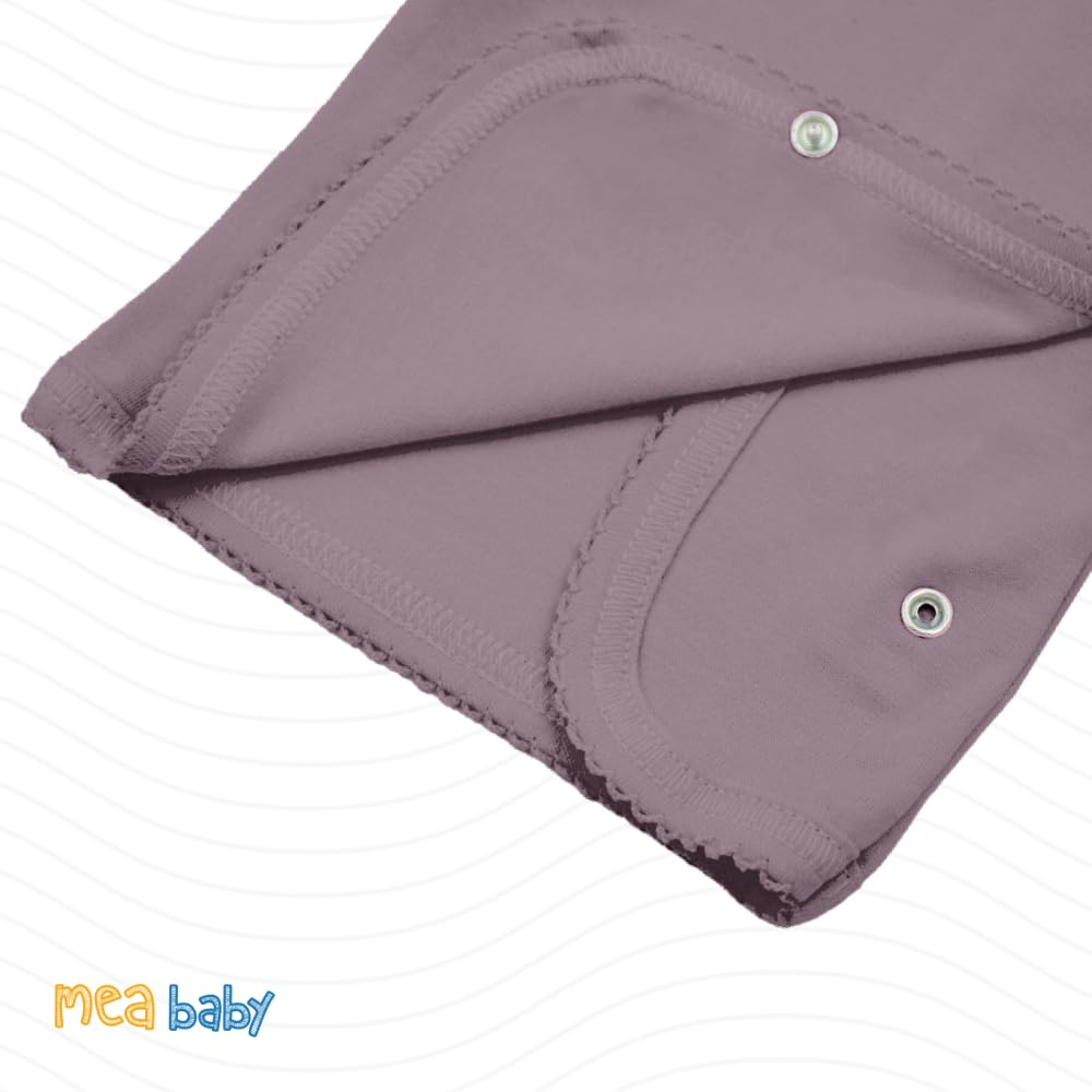 MEA BABY Unisex Baby Wickelshirt Wickeljacke Langarm, 100% Baumwolle im 5er Pack. Wickelshirt für... Ansicht 6
