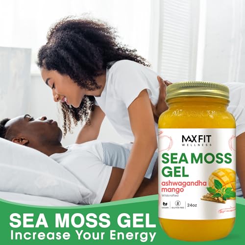 Sea Moss Gel Ashwagandha Mango (25 Flavors) 24oz Wildсrafted Gold Sea Moss Gel from Saint Lucia | 92 Vitamins and Minerals | Pure Raw+Non-GMO - Image 4
