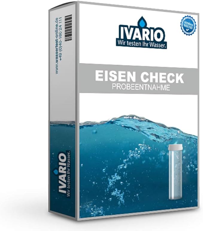 IVARIO BASIC Laboratory Water Testing Kit for Drinking Water and Tap Water, Express Analysis