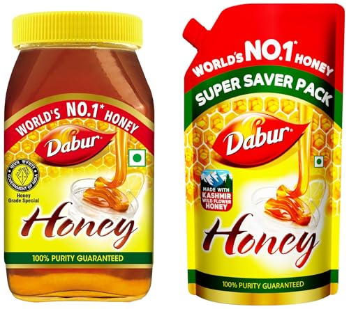 Image of Dabur Honey - 1kg & Dabur Honey - 750g Refill Pouch