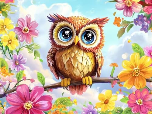 Pintar por números adultos con kit completo de acrílicos y pinceles, lienzo de 40x50