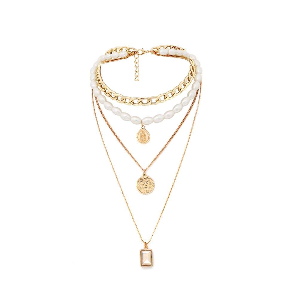 See full amazon price history chart for Bling Queen Womens Multi Layered Necklace With Coin And Crystal Pendant, Trendy Pearl Coin Pendant Necklace For Girls, Dainty Necklace, Layered Chain, Stylish Necklaces For Women(Four Layered) Bling Queen Womens Multi Layered Necklace With Coin And Crystal Pendant, Trendy Pearl Coin Pendant Necklace For Girls, Dainty Necklace, Layered Chain, Stylish Necklaces For Women(Four Layered) (B0CX1K3SR6) Amazon Price History, Amazon Price Tracker