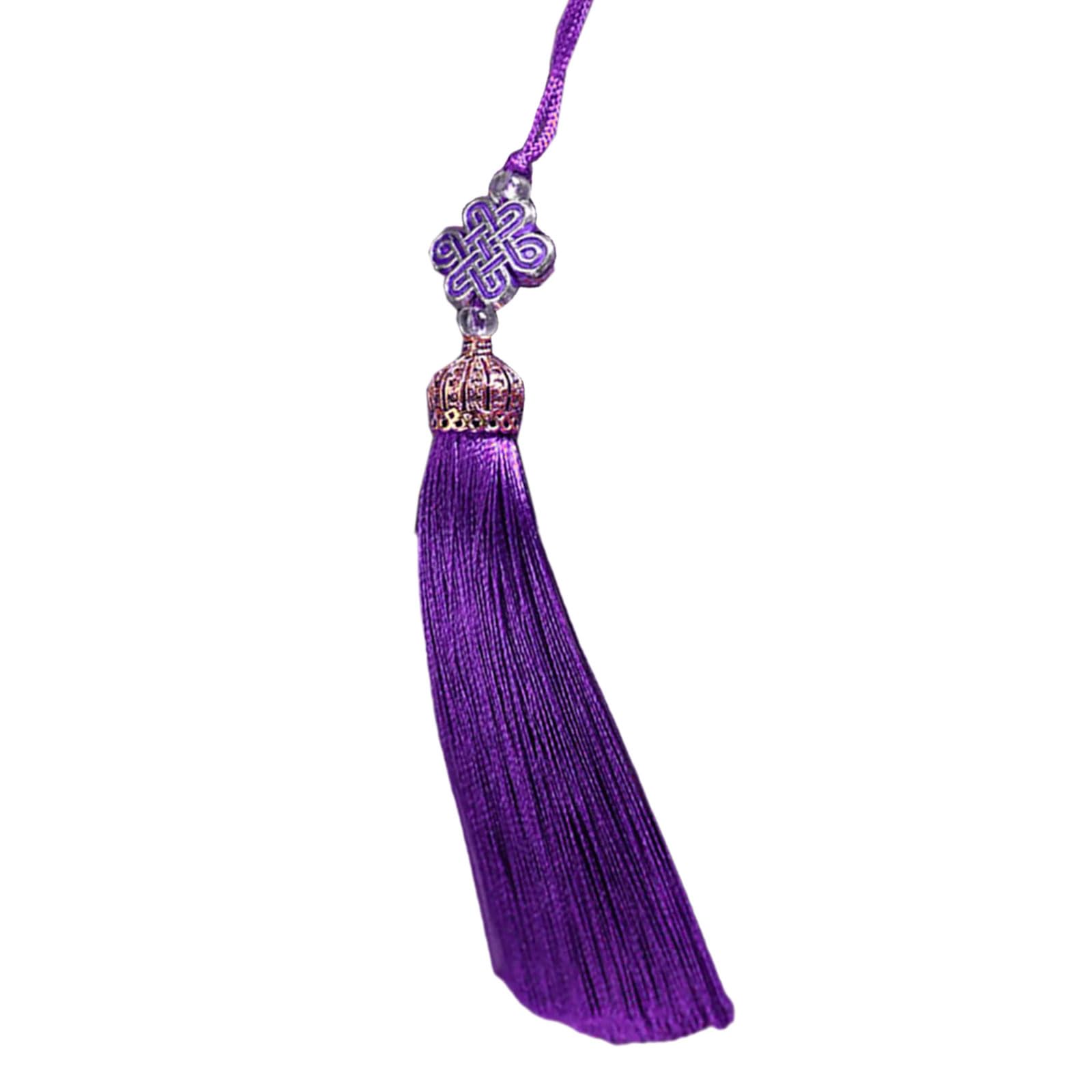 NEWFT Polyester Chinese Knot Tassels Pendant Traditional Charm Tassels Perfect for Car Hanging or Special Giving Occasion