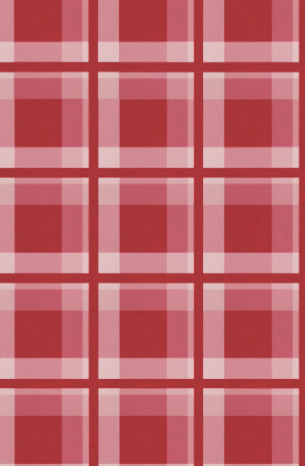 Red Plaid Diary (Anne Frank design): 5x8 Journal notebook 200 lined pages