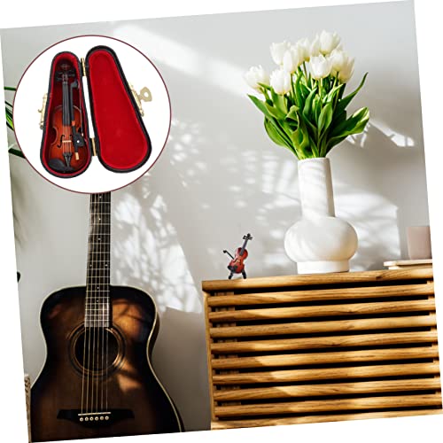 Mikinona 1 Conjunto De Enfeites De Violino Decoração Em Miniatura Acessórios De Música Decoração Inf