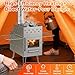 Sauna Hot Tent Stove, Portable Wood Burning Stove for Outdoor Camping with Chimney Pipe for Dry Sauna, Cooking for Family and Friends, Upgraded Heat Concentration System with Sauna Stones Baskets