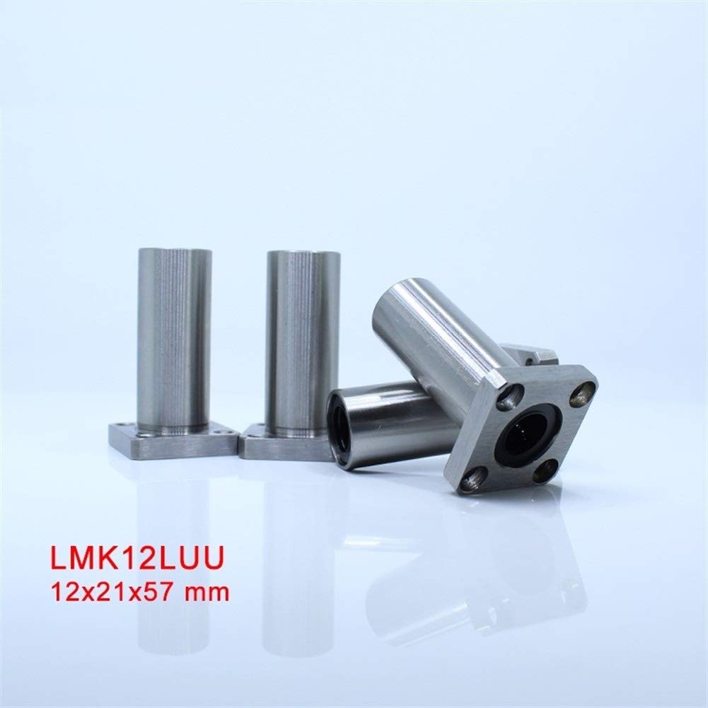 Roulement linéaire LMK12LUU LMK12 LUU Long LMK 12LUU 12MM Roulements à Bride carrée 122157 mm Billes linéaires