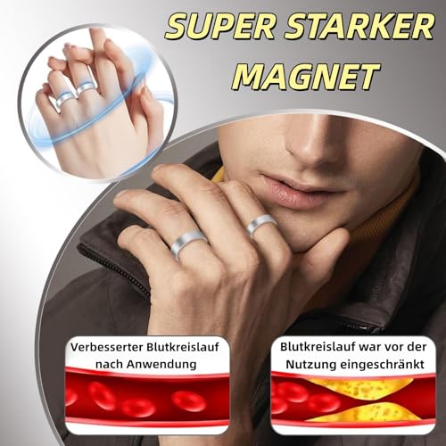 Neovolta VitalRing –Der Magnetfeldtherapie-Ring zur Unterstützung bei Ängsten & für verbesserte Schlafqualität.Ideal als unsichtbarer Alltagsbegleiter im Beruf,auf Reisen oder in stressigen – Bild 6
