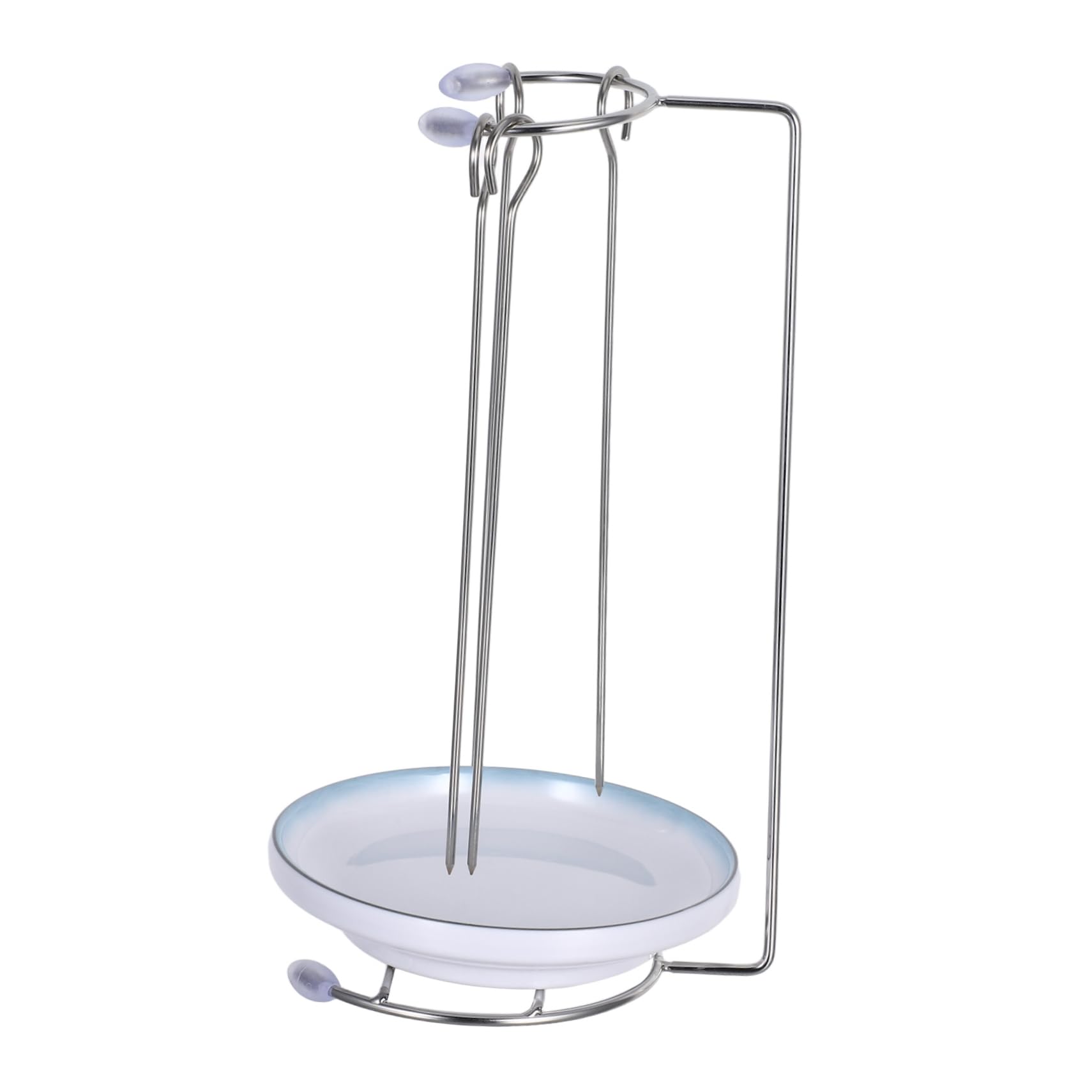 Mikikit Soporte para Brochetas de Kebab 1 Juego de Acero Inoxidable