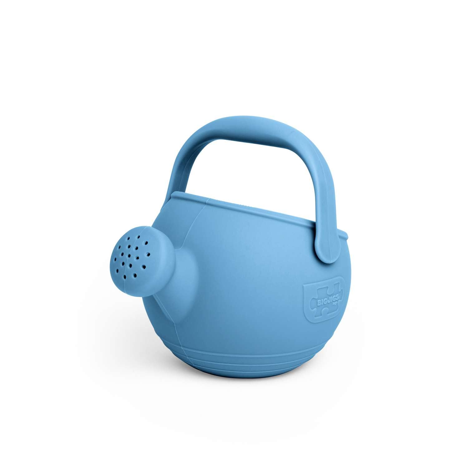 Bigjigs Toys Powder Blue 100% Silicone Childrens Watering Can - Temperature & Stain-Resistant Watering Can Kids, Easy Grip Handle, Sustainable Silicone Toys, Ideal Outdoor Toys & Beach Toys — image 1