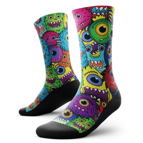 Image of Outway Novelty Crew Socks for Men & Women, Breathable, Moisture-Wicking Athletic Calf Sock with Arch Support