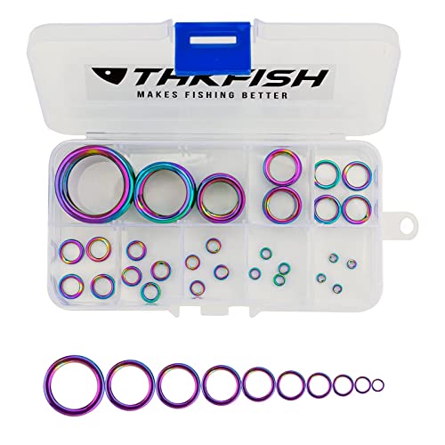 Angelruten Führungsringe Set - 9 Stück Keramik Ringe Für Besseres Angeln