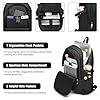 Kono Sac à Dos Ordinateur Portable 15,6 Pouces Imperméable Antivol avec Port USB, Sac à Dos PC Portable Voyage Affaires Collège pour Homme Femme - Noir #2