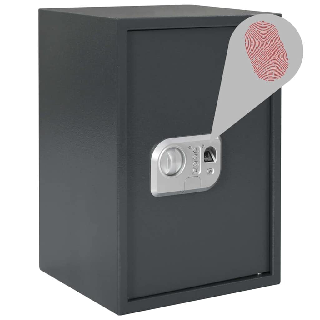 Genérico Caja Fuerte Digital Gris Oscuro 35 x 31 x 50 cm Acero,Seguridad empresarial y del hogar,Cajas fuertes-42011312
