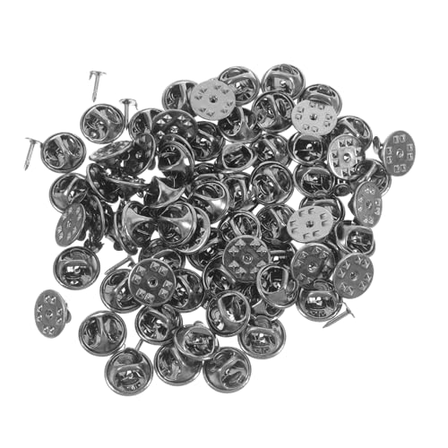 NUOBESTY Butterfly Enamel Pin Backing Metal Butterfly Hat Buckle Locking Pin for Jewelry DIY Badges Brooch Fashion Accessories