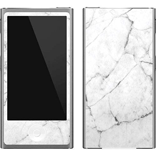 Skinit Decal MP3 Player Skin Compatible with iPod Nano (7th Gen&2012) - Originally Designed White Marble Design