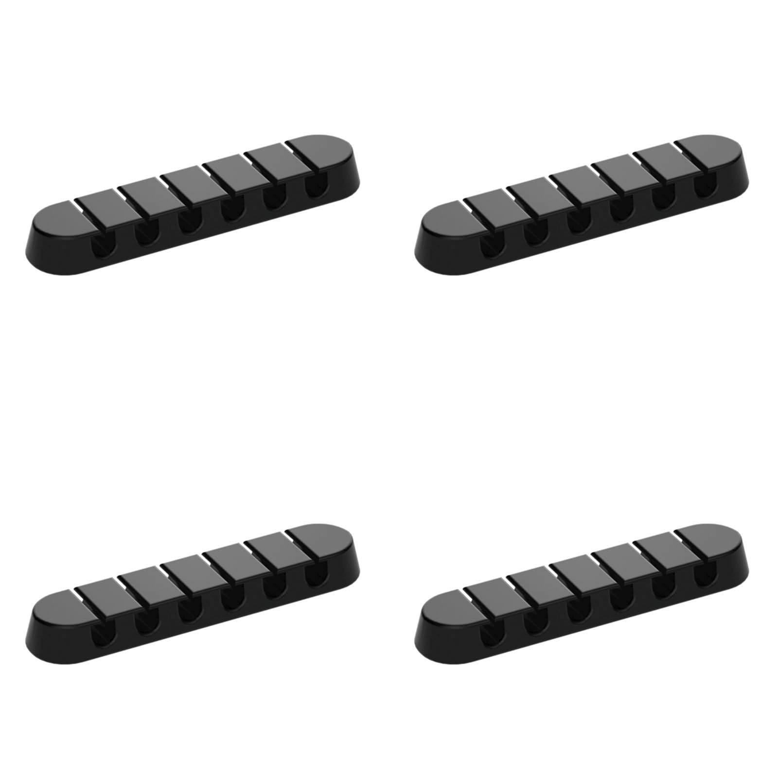 Hsioluted Of 4 Space Saving Desk Cord Organizers Texture Cable Clip Suitable for Electronics Cable Concealments Clip
