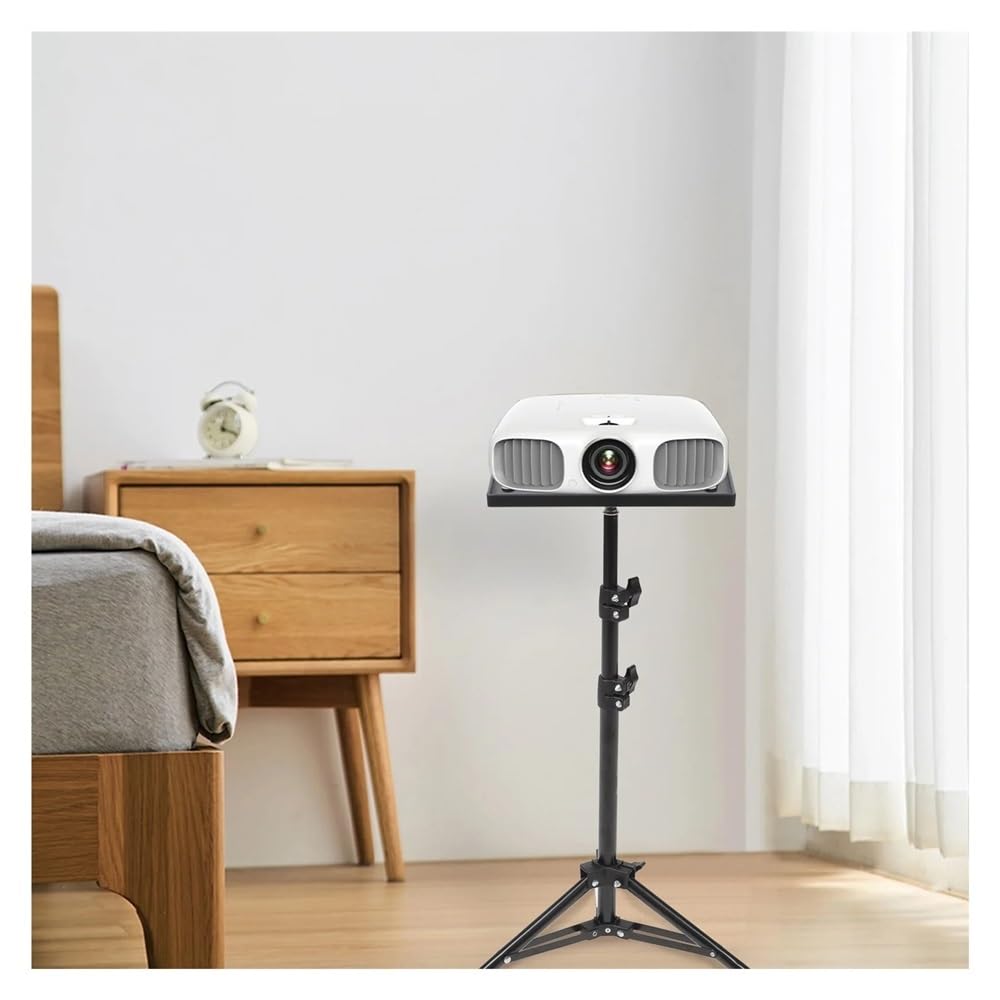 Vassoio treppiede per proiettore universale Supporto per scheda audio Supporto per piattaforma per laptop per fotocamera smartphone Asta telescopica in piedi Projector Mount Stand(Small)