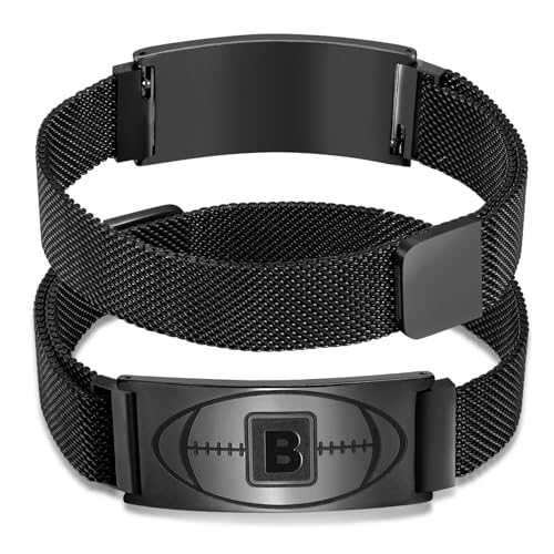 Football Initial Bracelet for Players