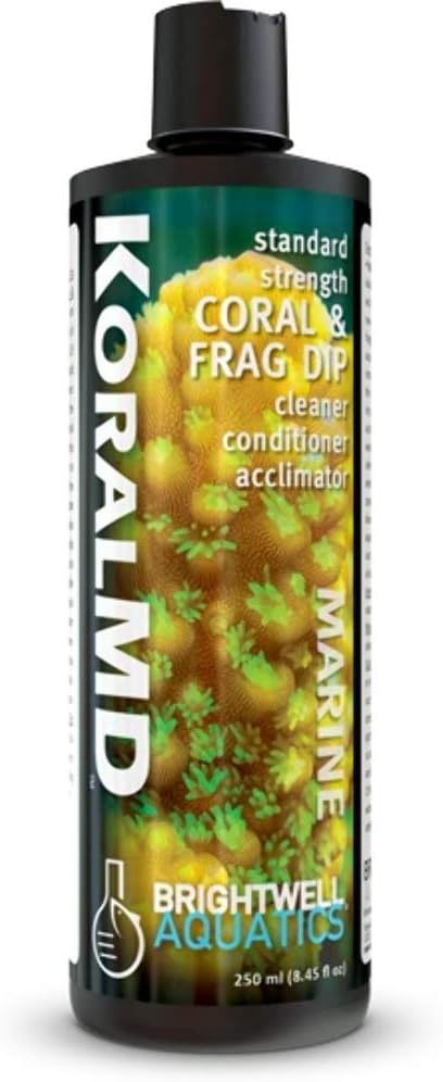 Brightwell Aquatics Koral MD – Standard Strength Coral & Frag Dip Cleaner & Conditioner Acclimator, 500ml