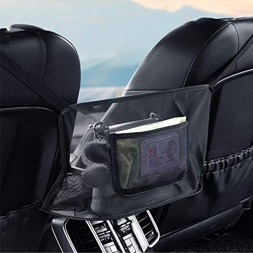 KONGDY Car Seat Pocket Storage Handbag Holder Holding Net Hanging Storage Bag Between Car Seats Car Seats Organizer for Purse Storage Phone Documents Pocket
