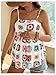 SHENHE Women's Maternity Summer Camisole Top Sleeveless Ruffle Flowy Babydoll Tank Pregnancy Boho Top White Large