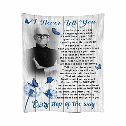 Customized Fleece Blanket Every STRP of The Way Bed Blanket Memory Photo Soft Kids Blankets 54