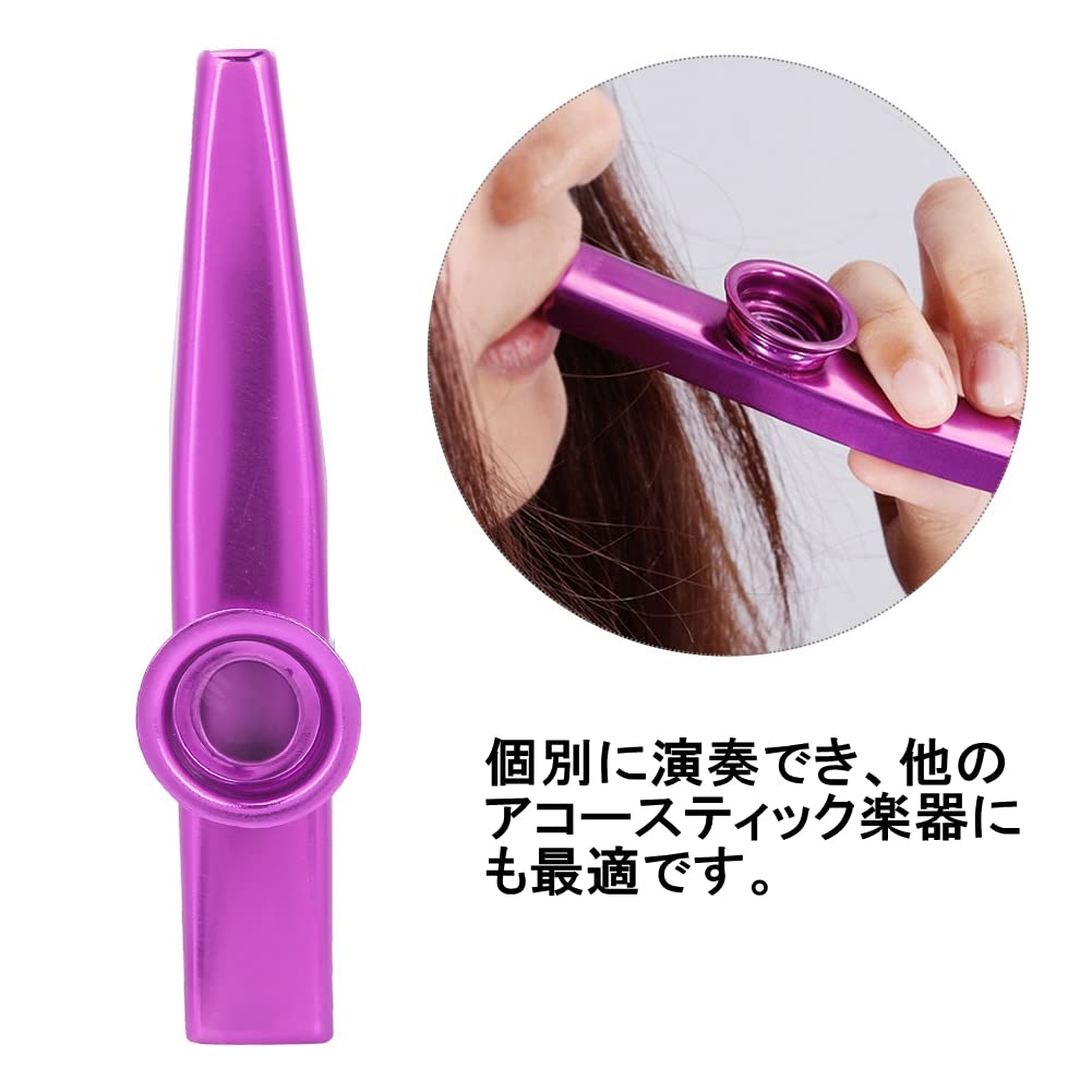 Amazon.co.jp: Kazoo Set, 6 Pieces, Aluminum Alloy, Durable