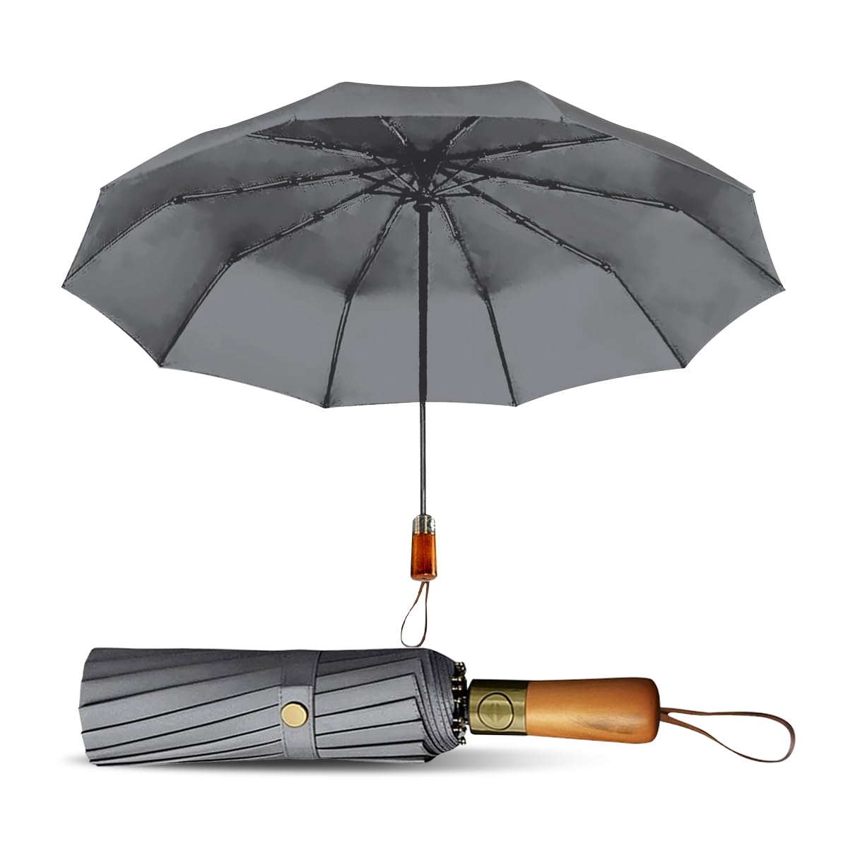 Pliant Automatique Triple Homme Coupe-Vent | Parapluie homme, parapluie pliant, ouverture automatique, triple structure, résistant au vent, usage quotidien