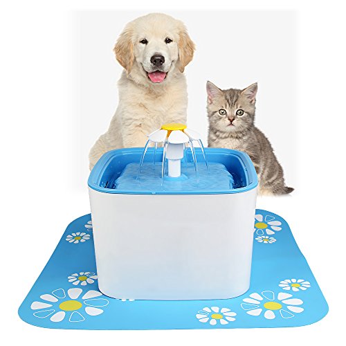 Fuente eléctrica para agua para mascotas 2.5L azul