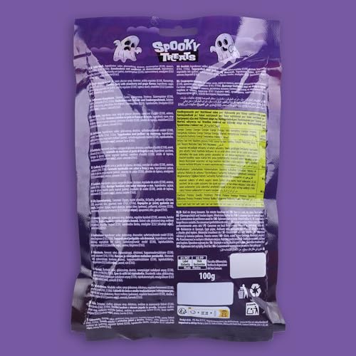 Becky’s Spooky Treats 3x100g – Bunter Mix aus je 12 veganen, glutenfreien und halal Süßigkeiten – Ideal für Halloween, Kindergeburtstage, Partys und Gäste – Leckere Nascherei für gruselige Momente