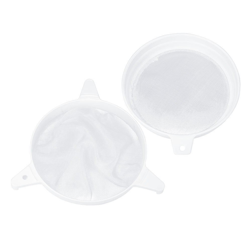 Zerodis Double Sieve Nylon Honey Strainer Honey Mesh Filter Beekeeper Equipment Beekeeping Tool