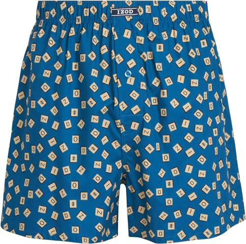 IZOD Men's Boxer Shorts - 6 Pack Loose Fit Mens Cotton Woven Underwear Boxers - Soft Breathable Boxers for Men (M-2XL)4