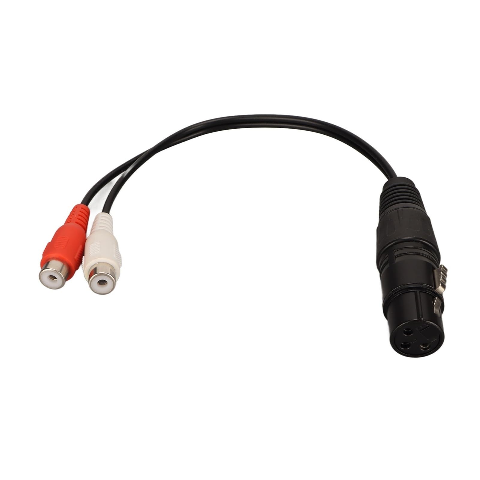 Cable divisor XLR hembra a doble RCA Y 2 RCA a 1 XLR hembra no equilibrado adaptador de sonido transparente para amplificadores de batidora