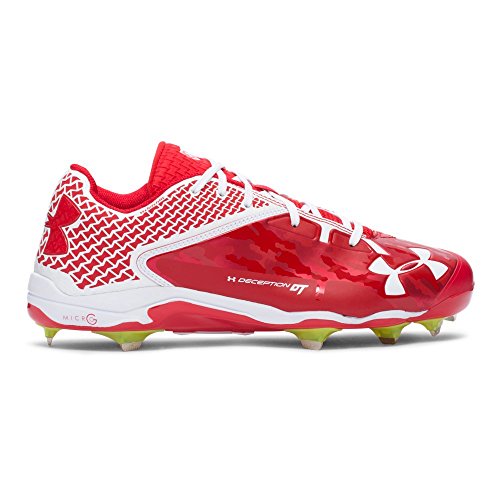 Under Armour Mens UA Deception Low DT Red/White 13 D (M)