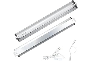 T8 Strip UVB Reptile Lighting Fixture Kit with 18-Inch 15 Watt UVB...