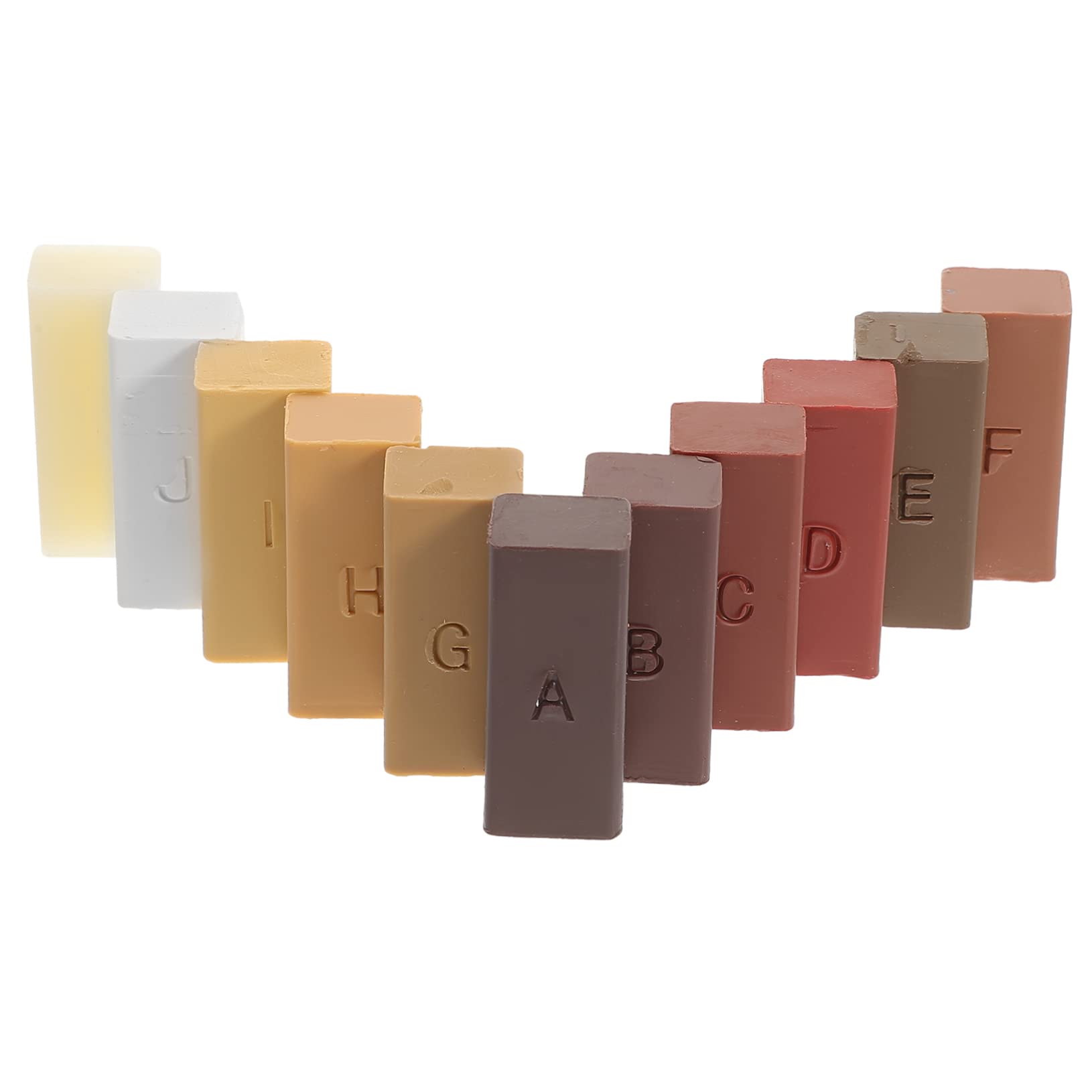 HOMOCONO 1set Laminate Floor Scratch Repair Kit Color Wax Blocks for Wood and Countertop Restoration Fills Cracks for Kitchens Cabinets and Furniture