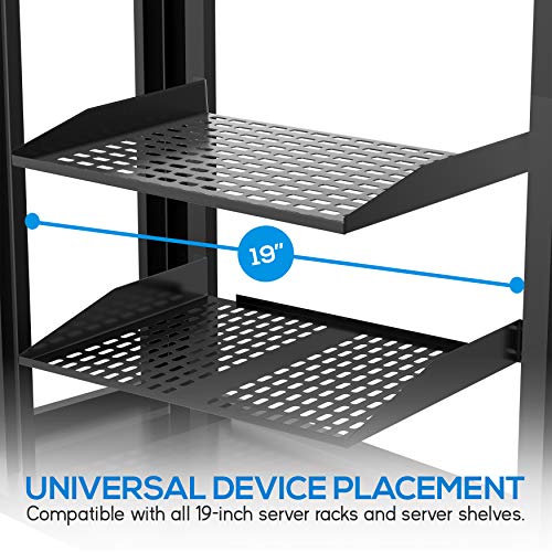 image for 19-Inch 1U+2U Server Rack Shelves - Universal Device Server Rack Mount