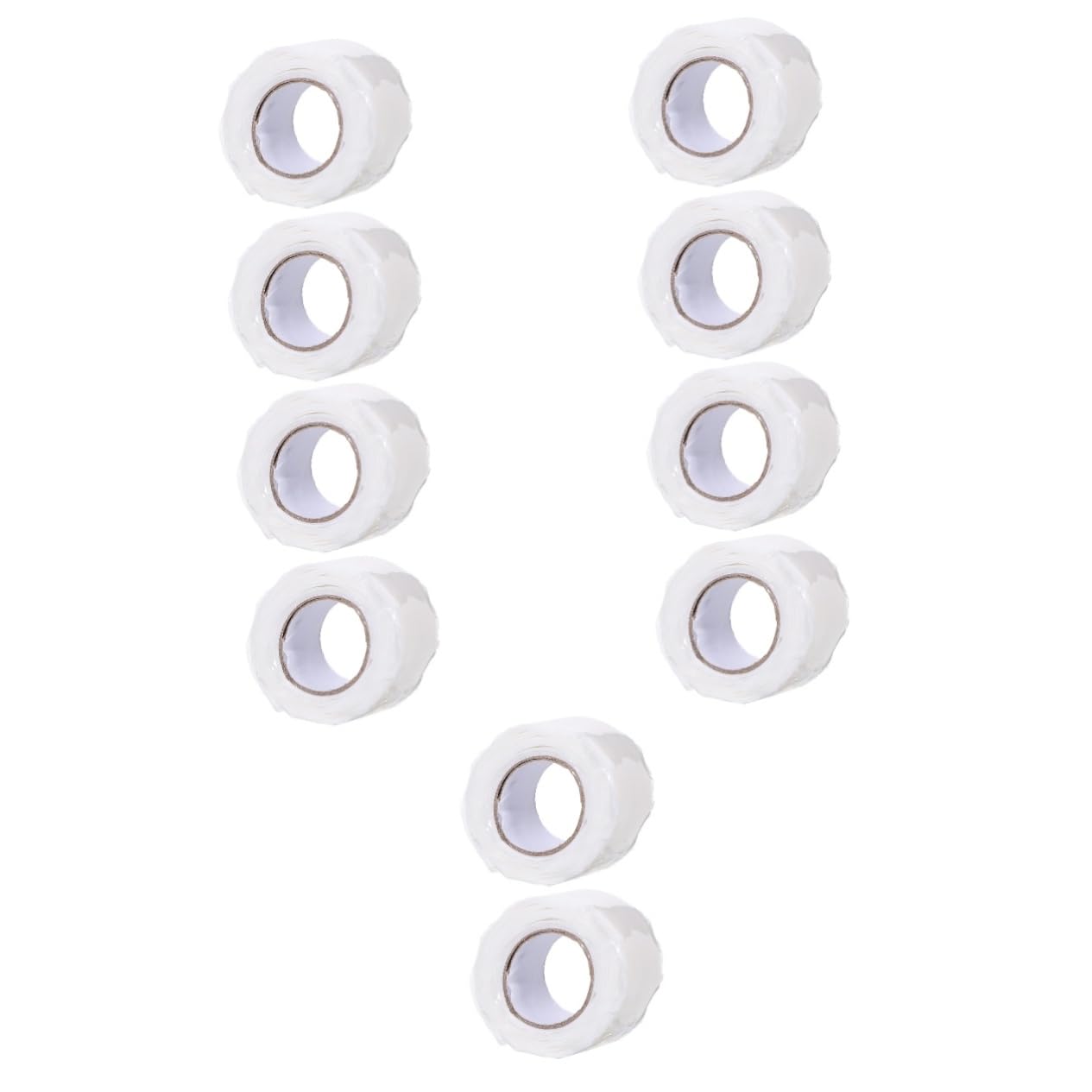 Artibetter 5 ensembles Ruban Adhésif Étanche En Vinyle Pour Conduits Résistant Imperméable Blanc Adhésif Pour Fenêtre Amovible Réparation Colle Fine Fuite De Plomberie 2 rouleaux*5