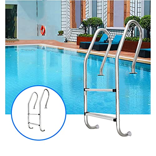 Escalera para piscina 2 peldaños acero inoxidable 304