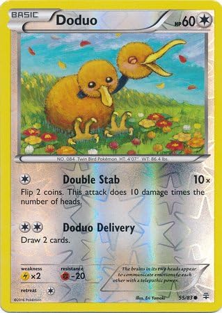 Amazon Com Pokemon Doduo 55 83 Generations Reverse Holo Toys Games