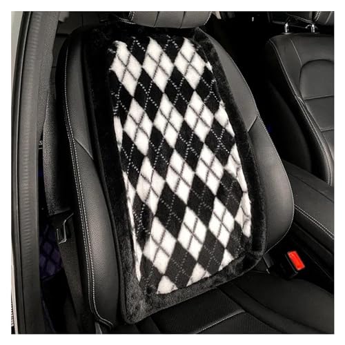 Housse de siège de voiture en peluche confortable pour protection du dossier de véhicule