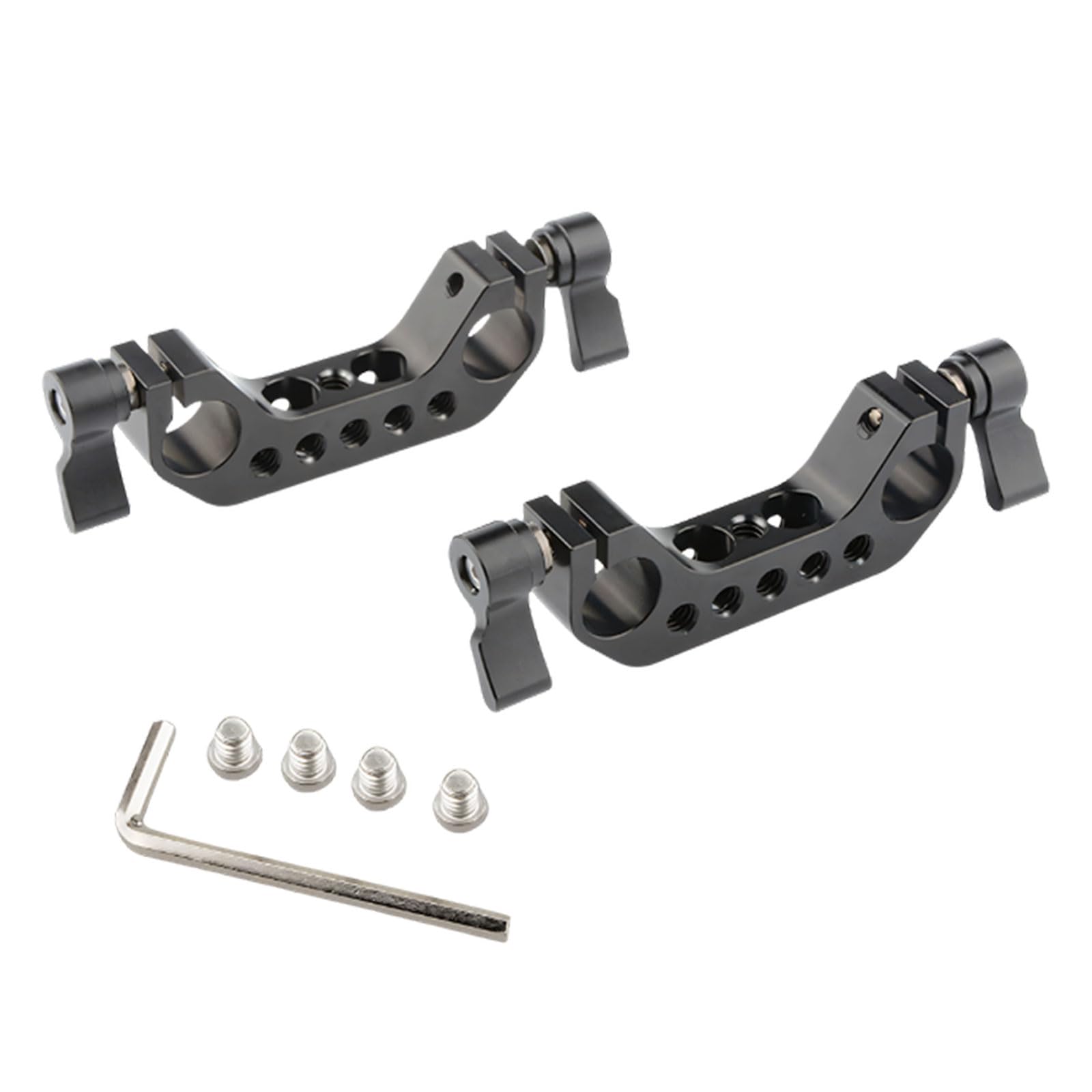 Quick Install 15mm Pipe Clamp Double Mounting Point for Secure Pipeline Positioning Building Application Photography Studio Pipe Clamp