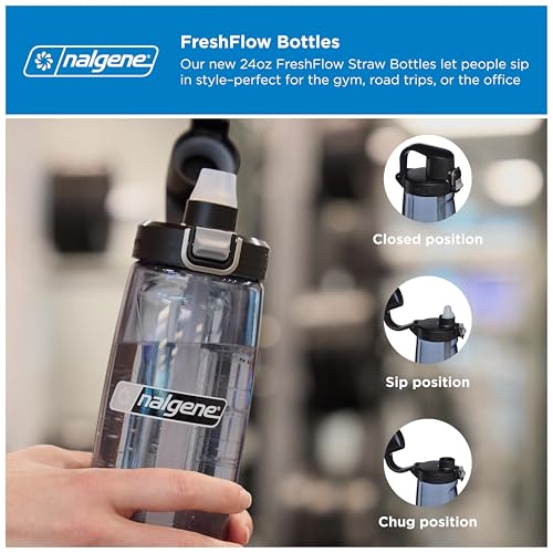 Image of Nalgene 24 oz FreshFlow Straw Bottle