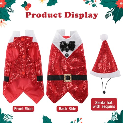 Disfraz de perro Yoption Santa Claus talla L miniatura 4