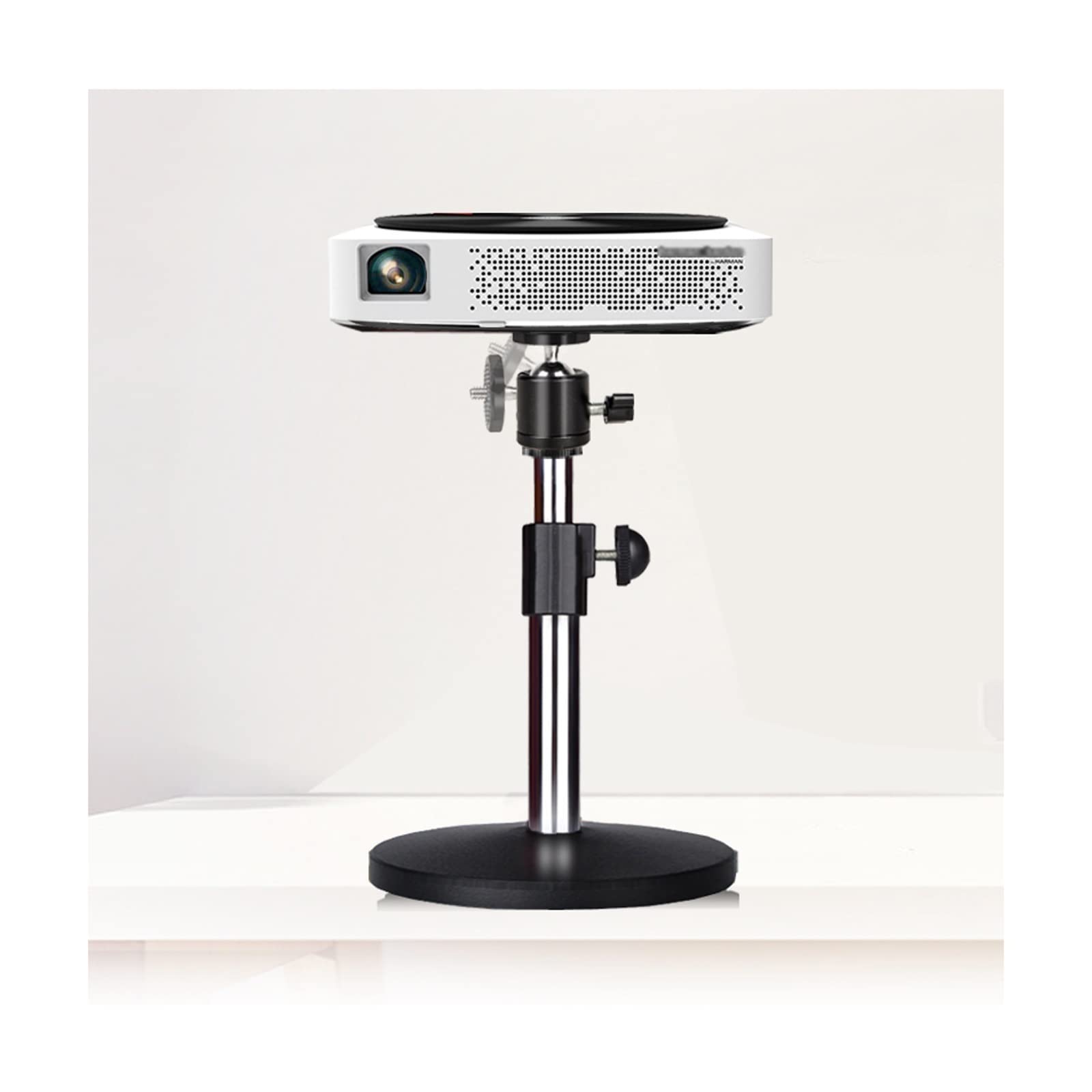 AYCDL Projector Mount Projector Bracket Multifunctional Desktop Mini Projector Bracket Angle Adjustable Black Bracket 360 Degree Rotatable Projector Stand Tripod