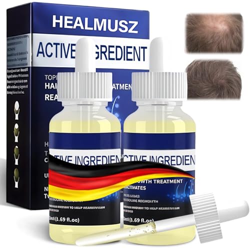 Anticaida Cabello 2 x 50ml, Suero Para el Pelo, Tónico Capilar Crecimiento del Cabello, Cuidado del Cabello y Fortalece Las Raíces, de cabello en hombres y mujeres