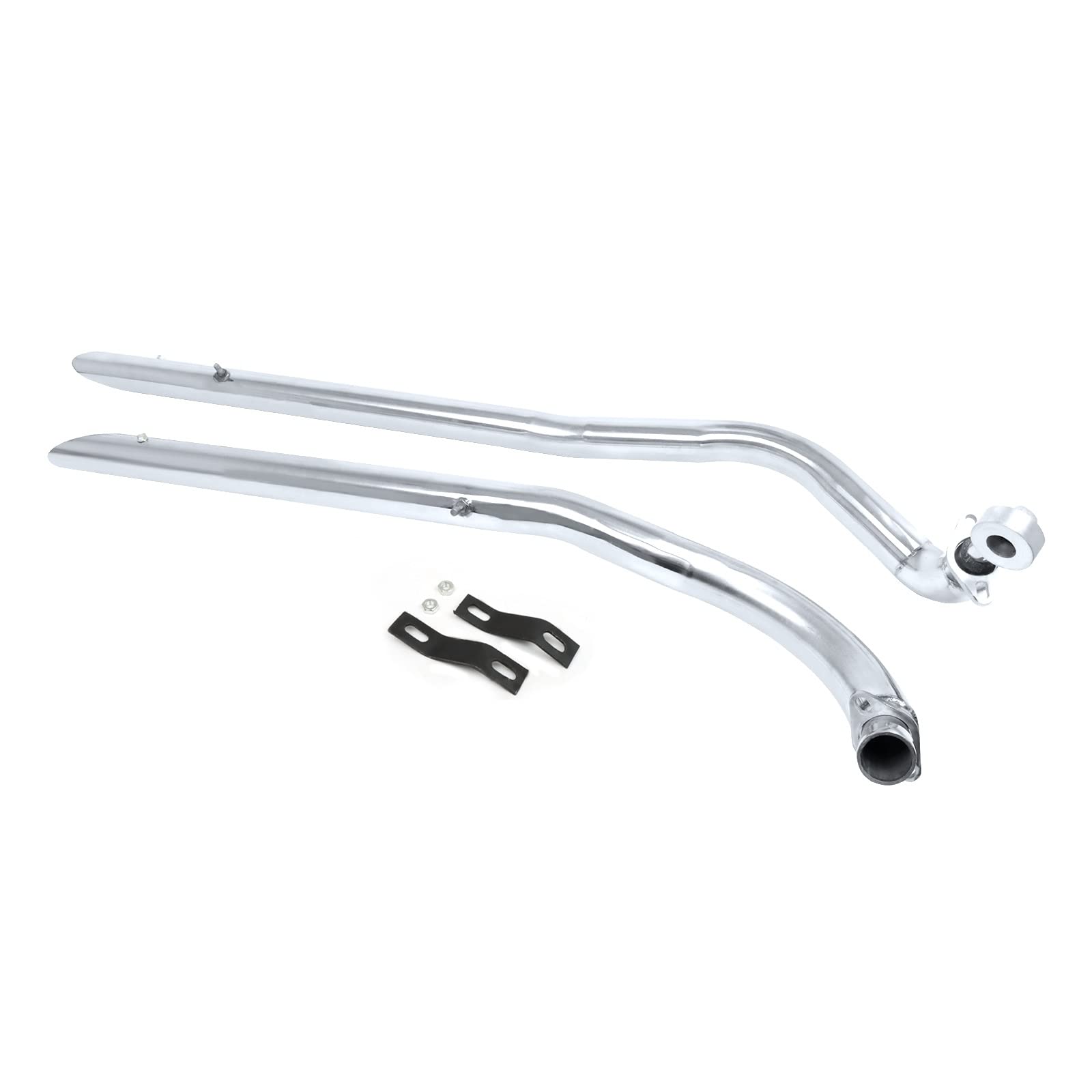 Motocicleta para Yamaha V-Star Drag Star 1100 XVS1100 Montaje De Deflector Tubo Escape Corte Choque con Silenciador Extraíble