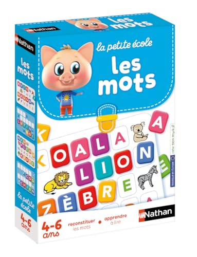 Nathan - La Petite Ecole - Les Mots - Reconstituer Les Mots, Apprendre Ã€ Lire - Jeu Educatif - Coffret De 6 Jeux Progressifs - Pour Enfants De 4 Ã€ 6 Ans
