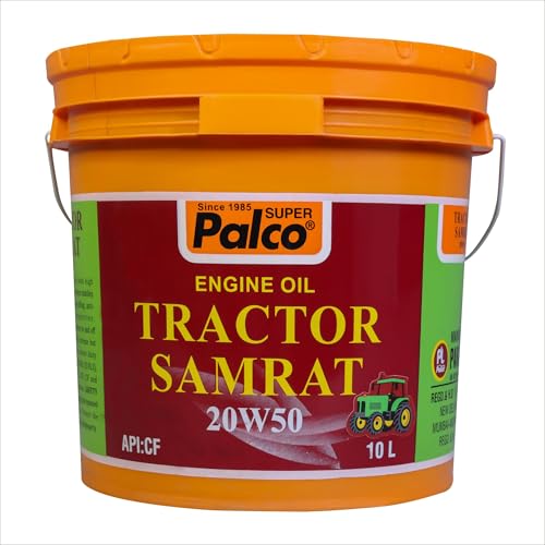Image of PALCO Tractor Samrat 20W50 | CF Multigrade Robust Diesel Engine Oils for Tractor Engines |Compatible With Escorts, FORD, Eicher | Ideal For Heavy Duty | Increased oil drain interval | 10 Litres
